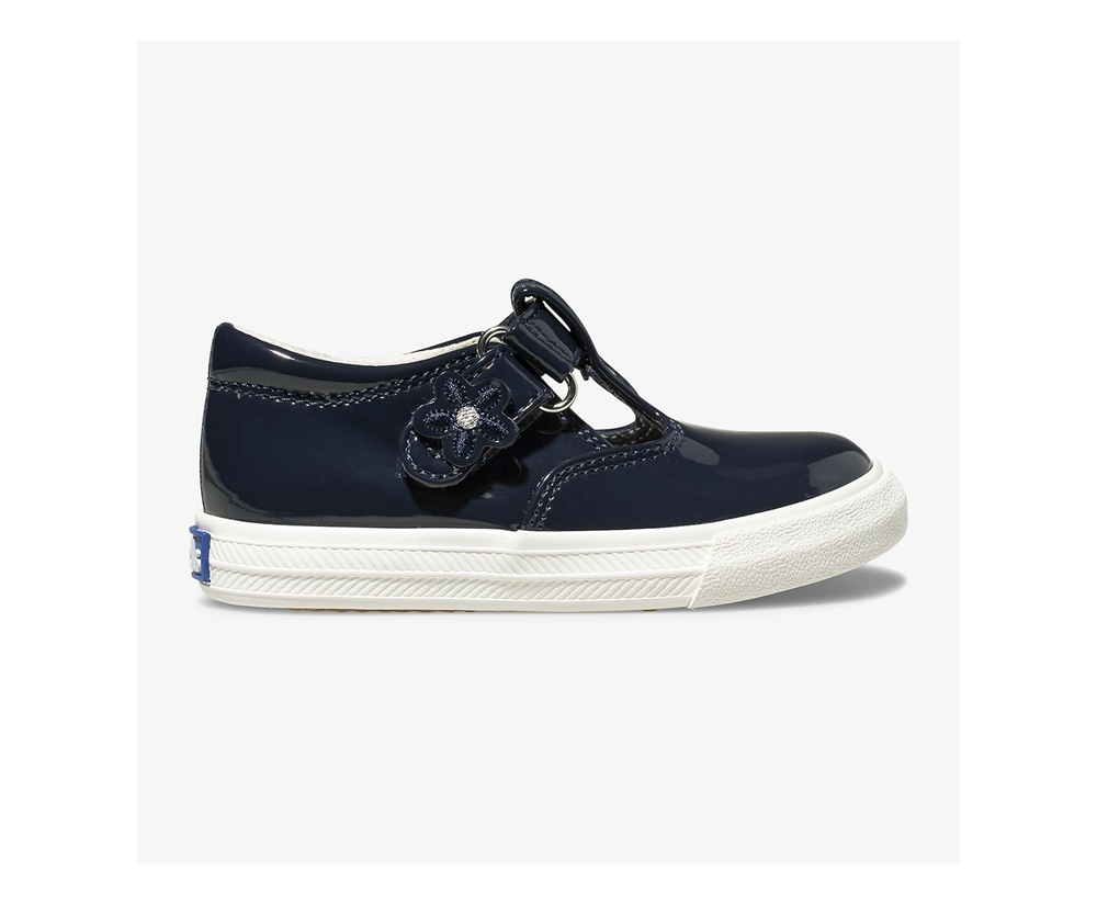 Slip Ons Keds Niña Azul Marino - Daphne Patent - 5184-JFQUO